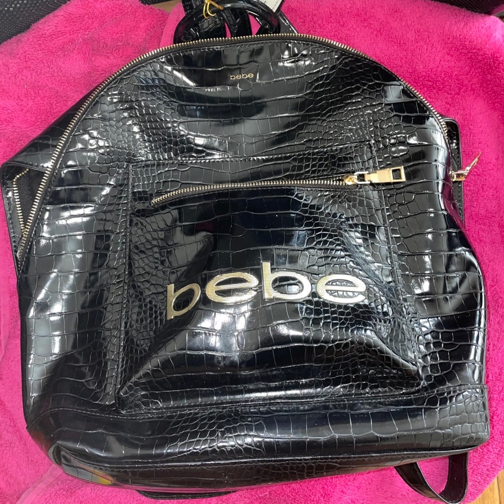 Rare Croc Textured Bebe Backpack
